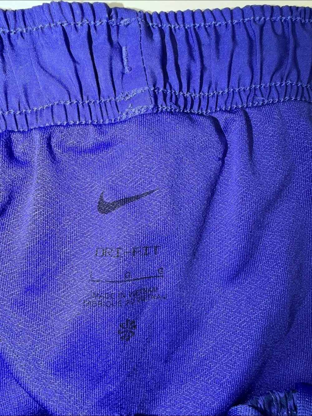 Nike Purple Wave Print Shorts with Green Trim